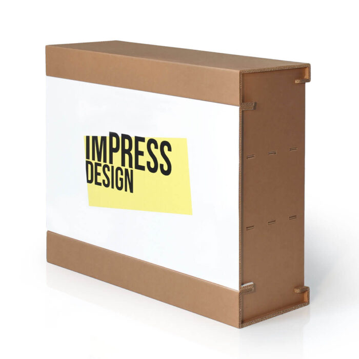 Banco reception liscia in cartone 'Vago 120 L'