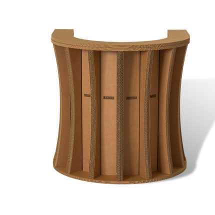 poltroncina a pozzetto in cartone