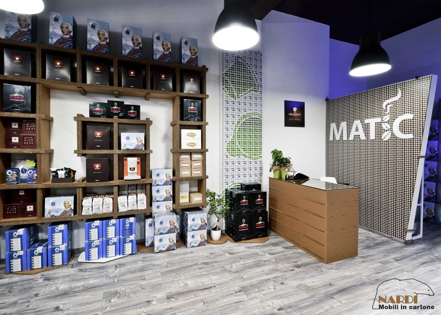 allestimento ecologico per negozio