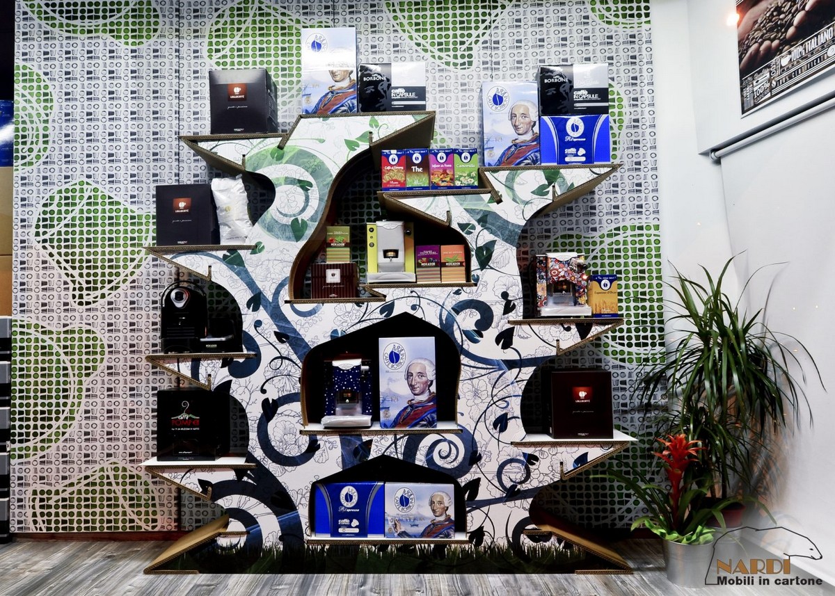 mobili per vetrine in cartone