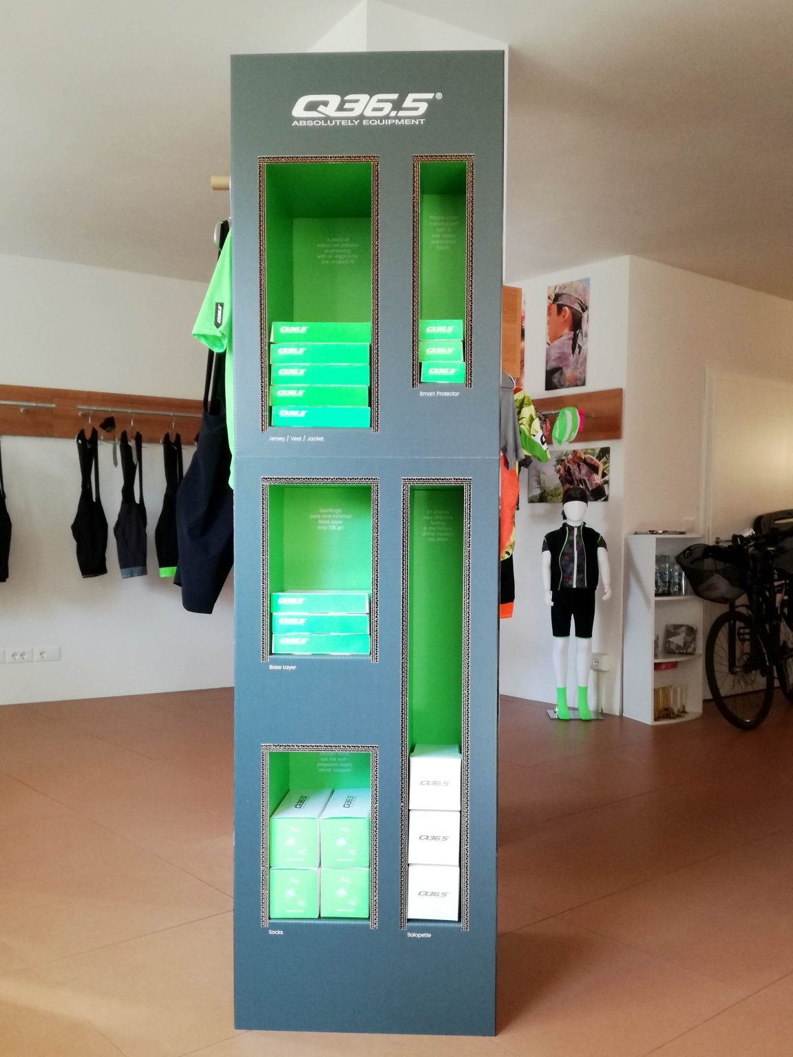 Display ecologico per negozio