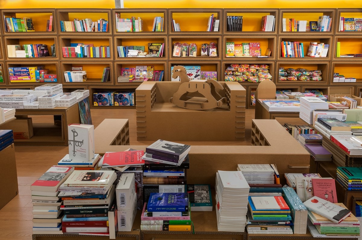 mobili ecologici per librerie