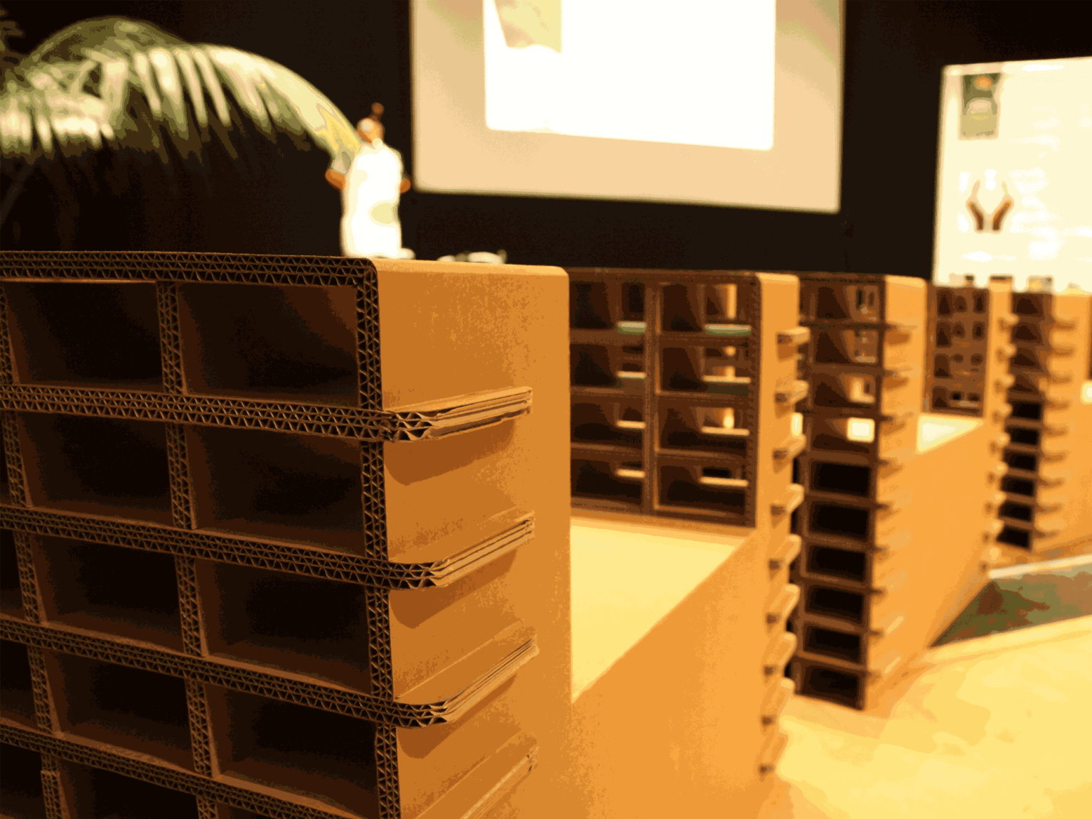 allestimento in cartone