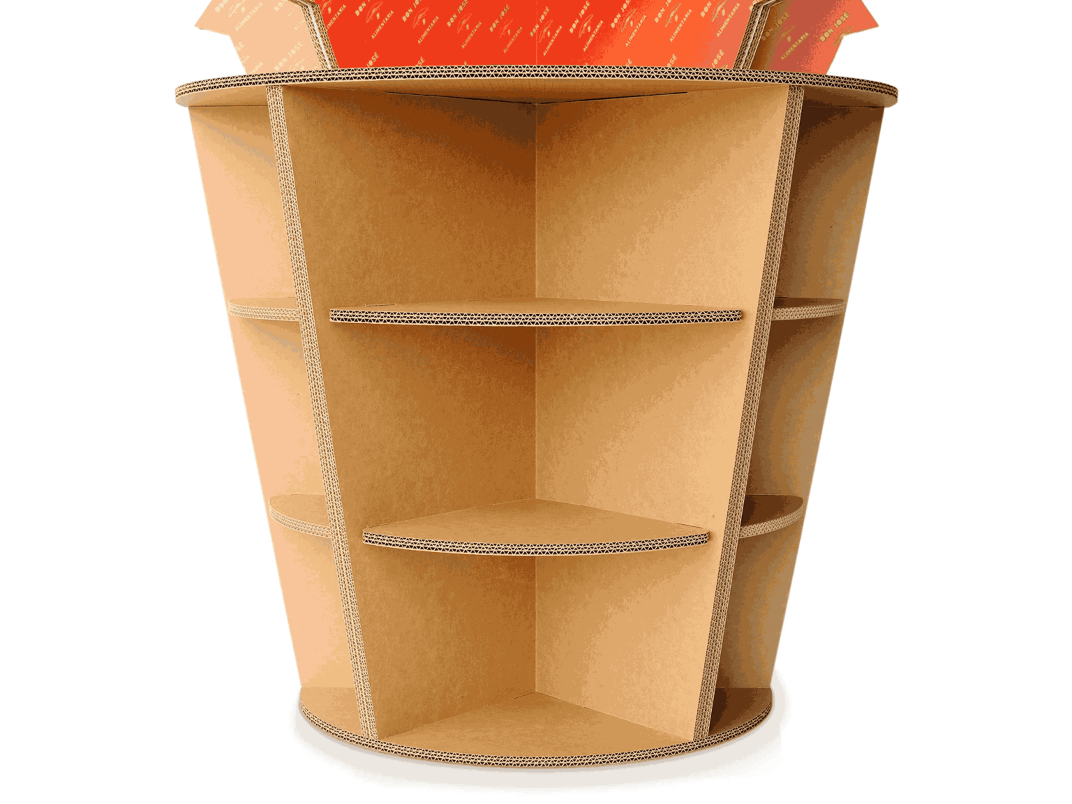 espositore su misura in cartone