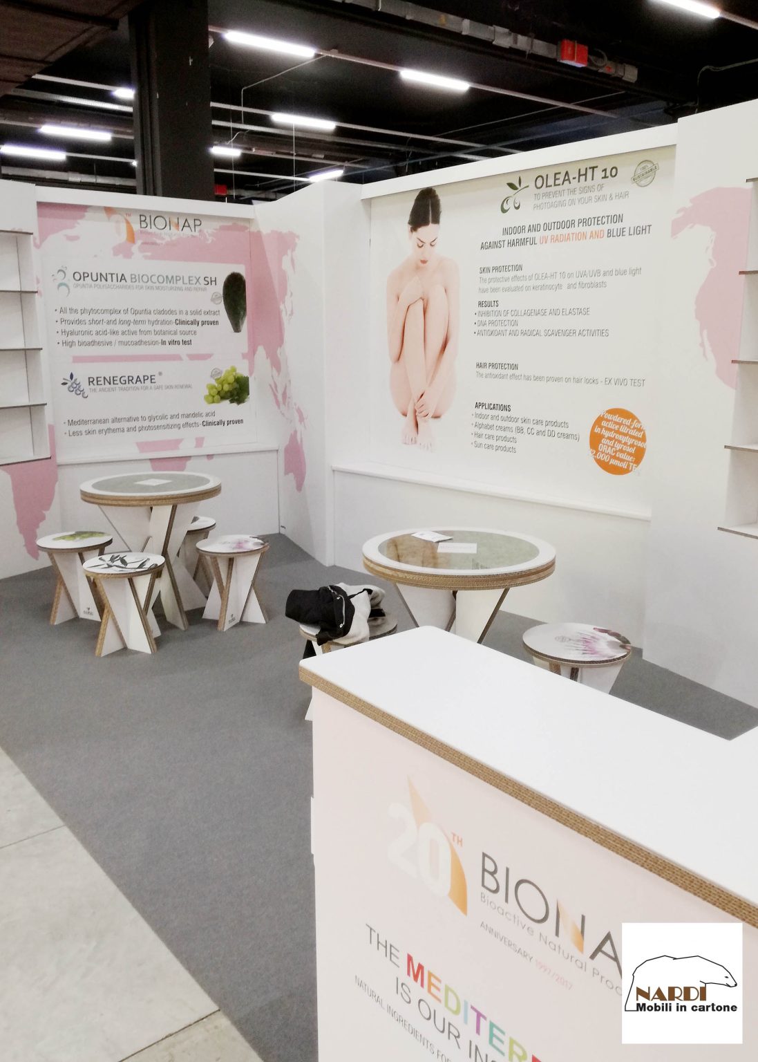 Stand per fiere in cartone