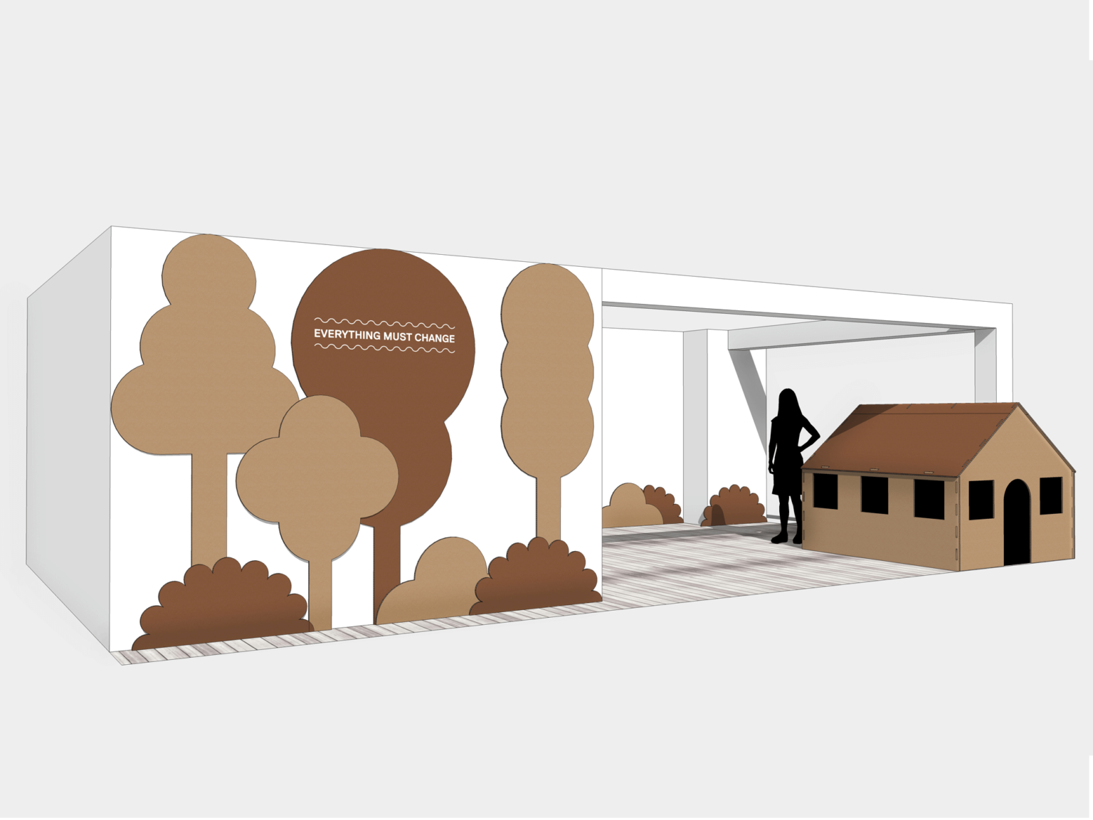 allestimento fiere in cartone