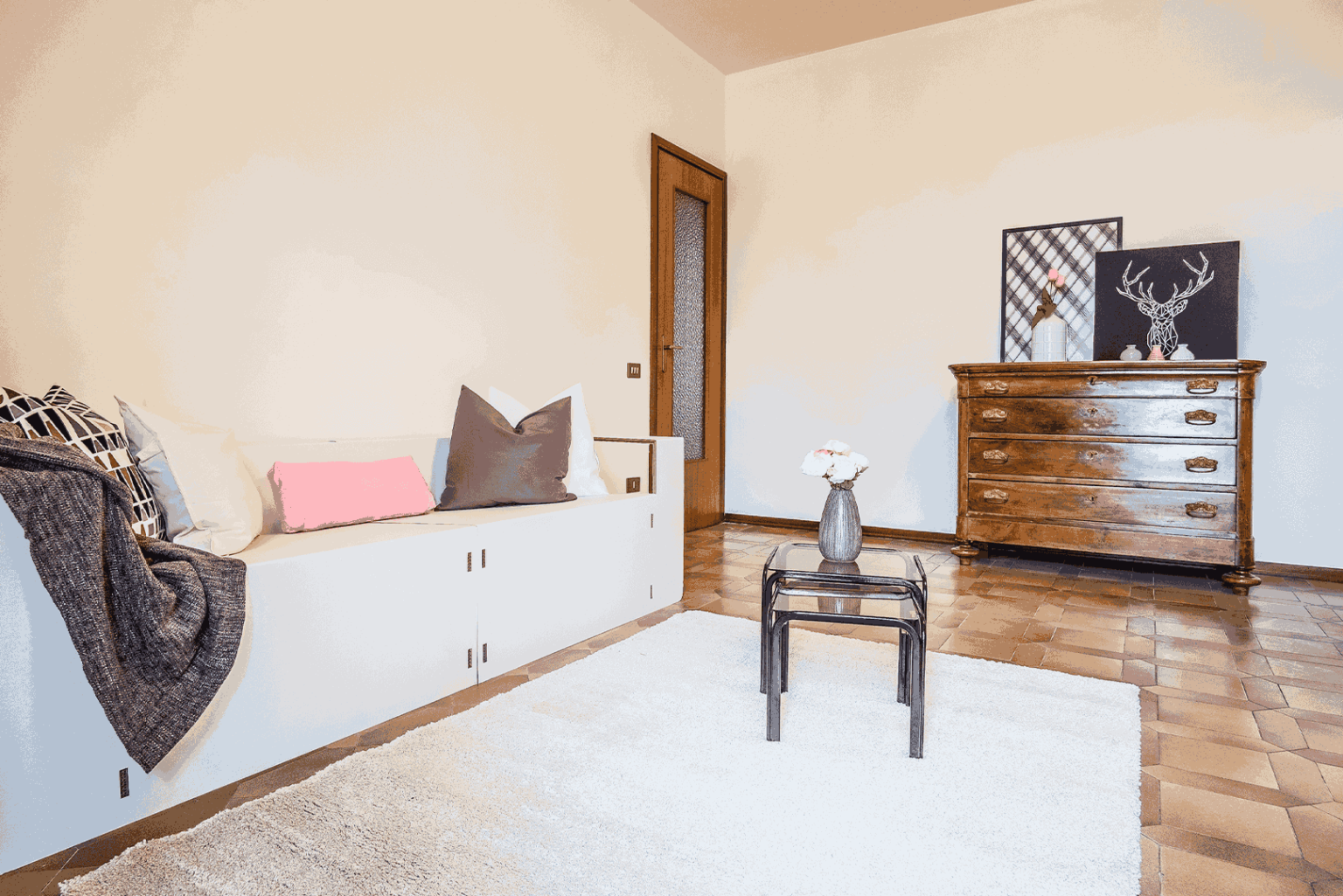 allestimento home staging zona giorno