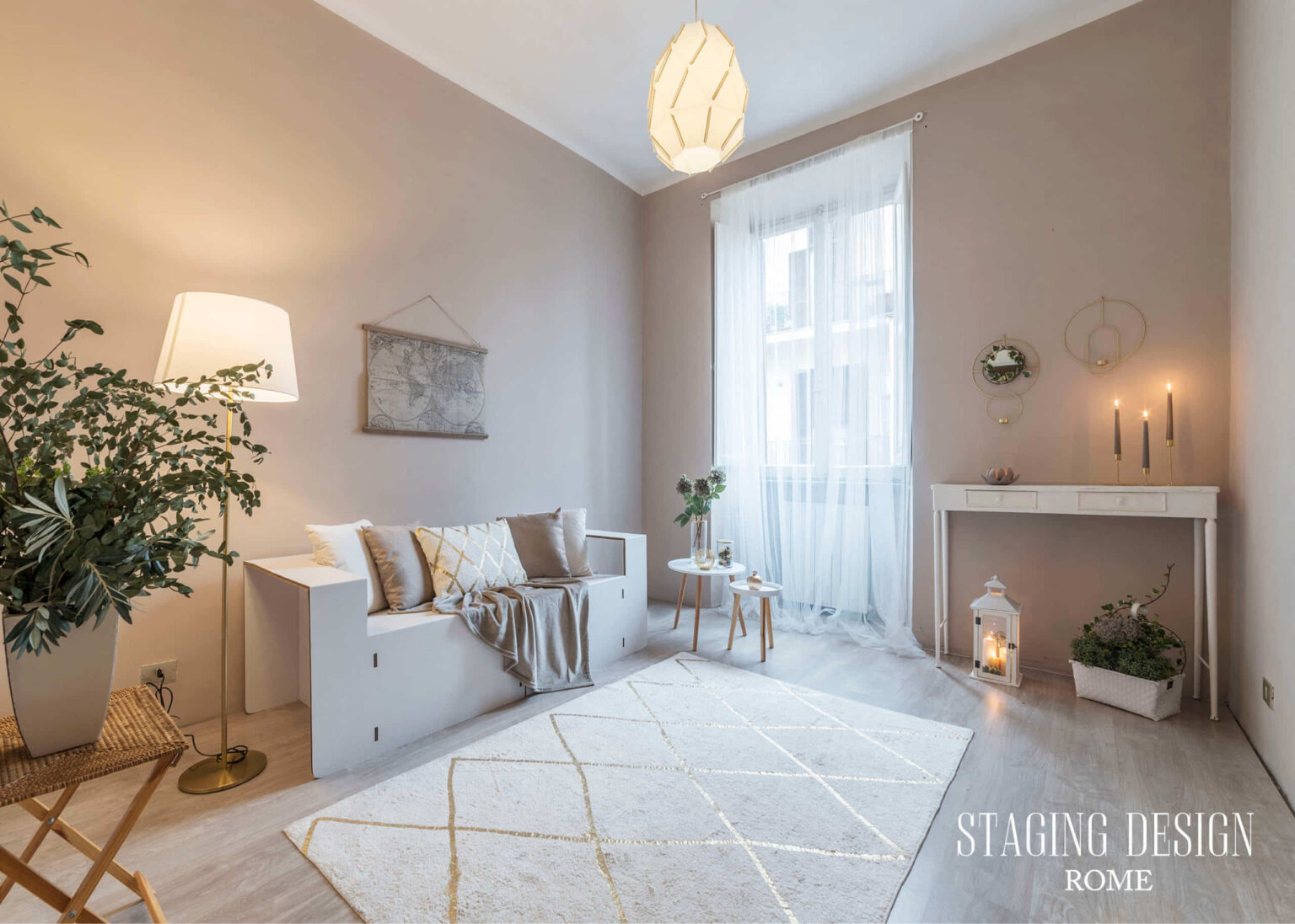 divano in cartone home staging design