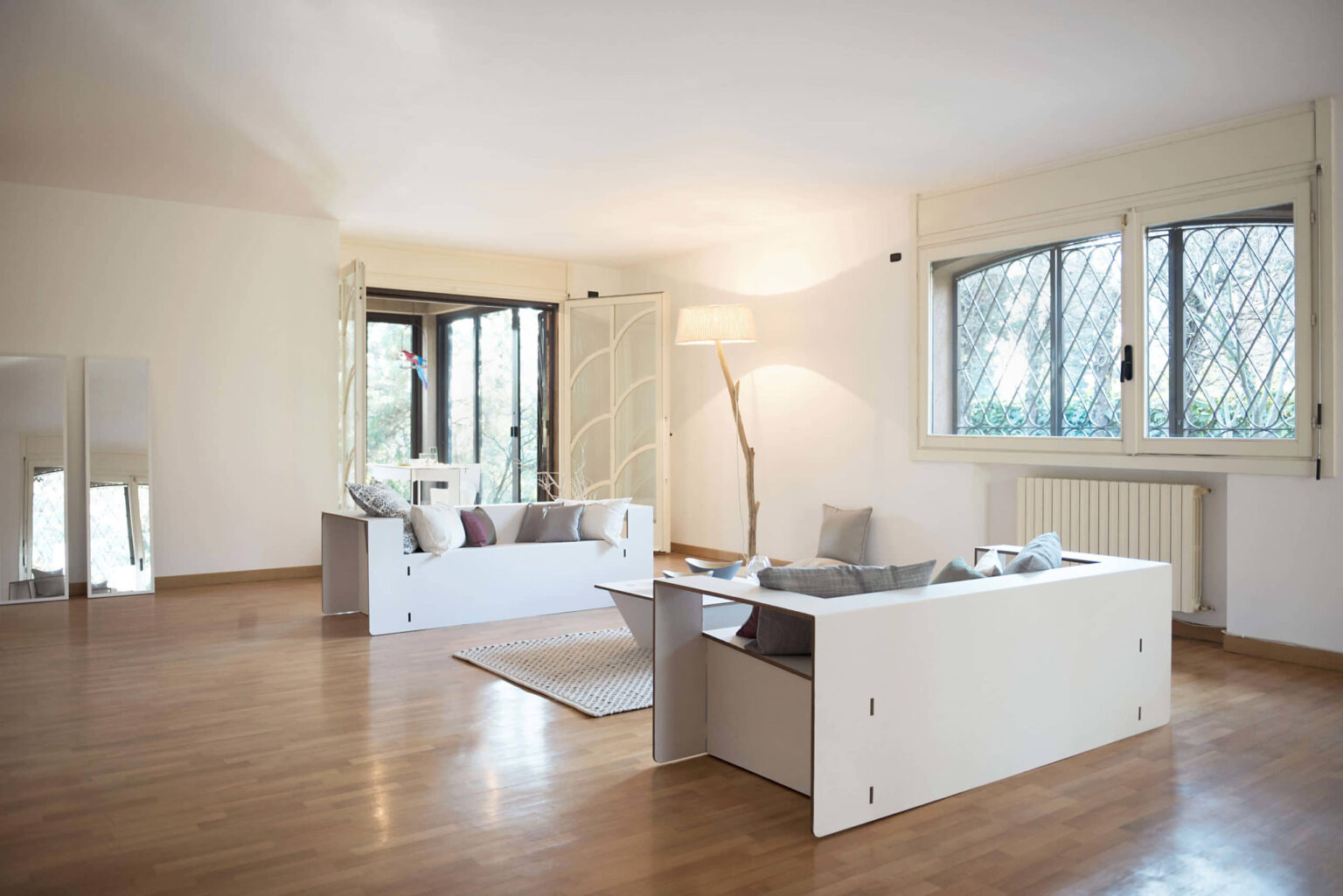 zona living in cartone per home staging