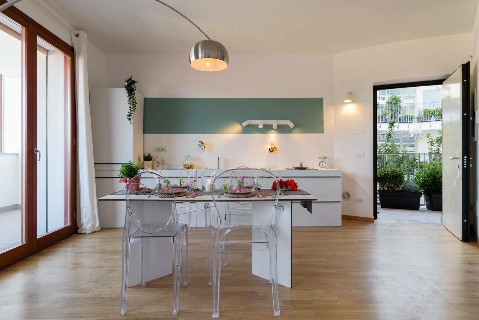 zona cucina in cartone