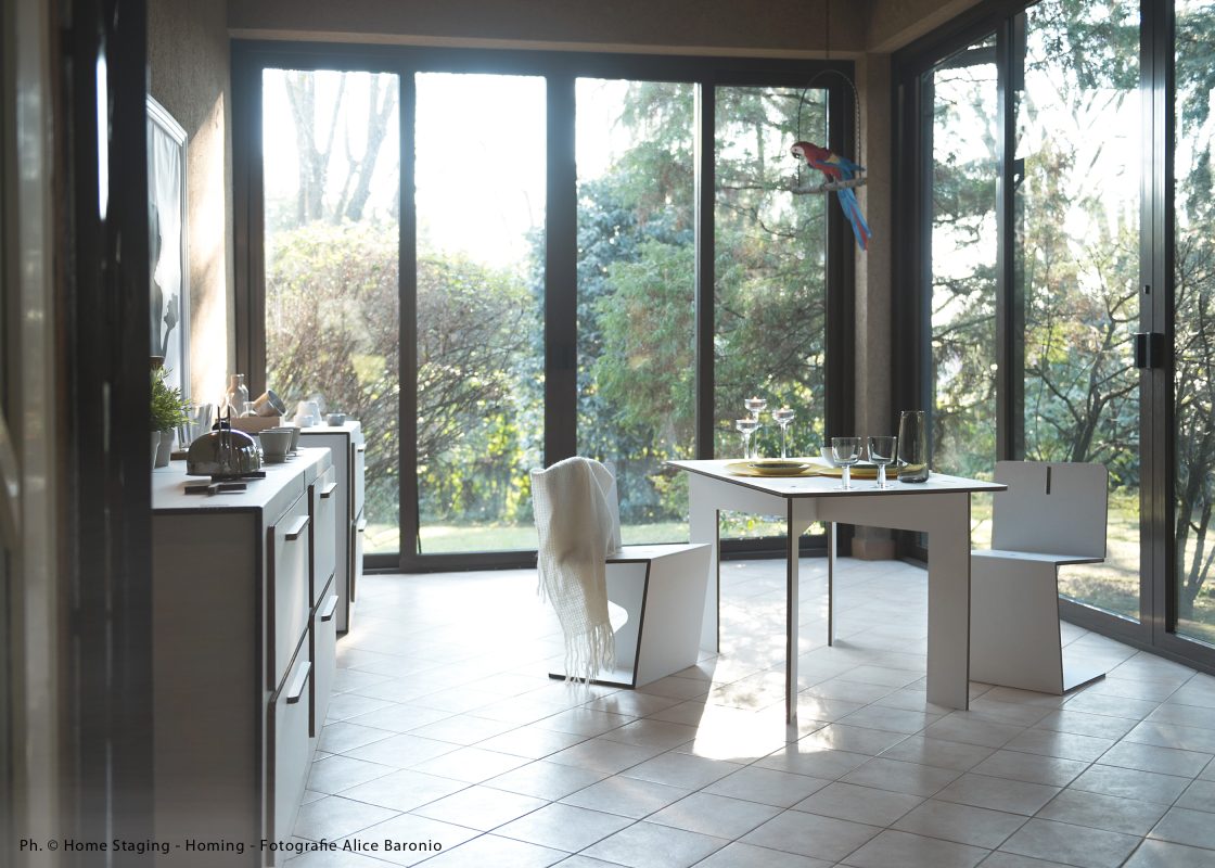 allestimento veranda homestaging