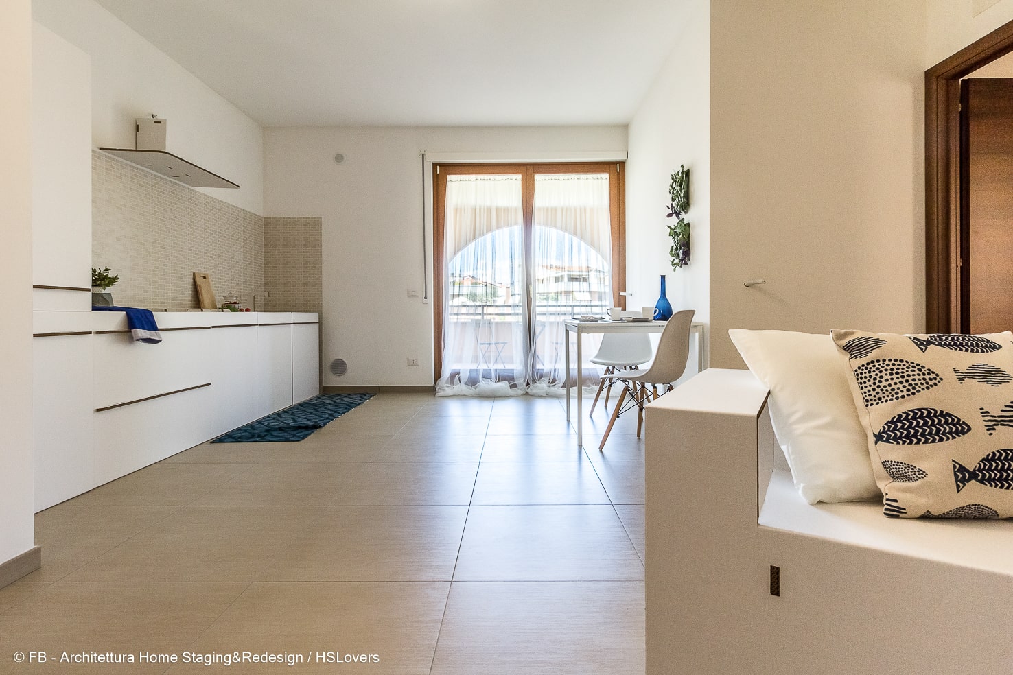 allestimento home staging zona giorno