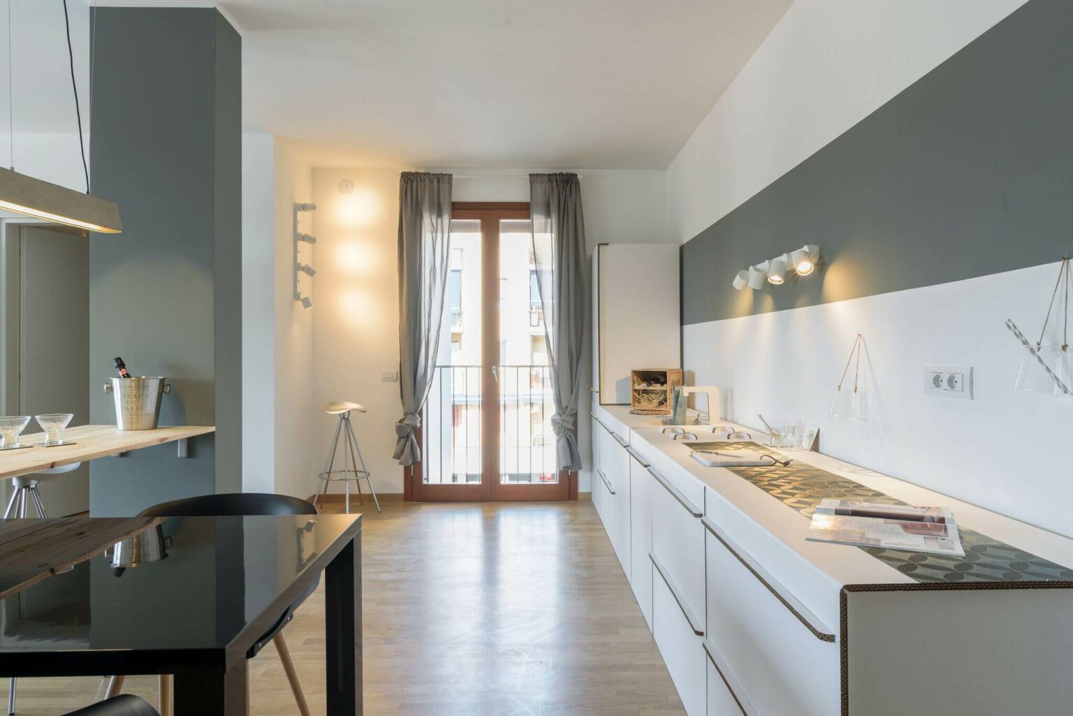 cucina in cartone home staging