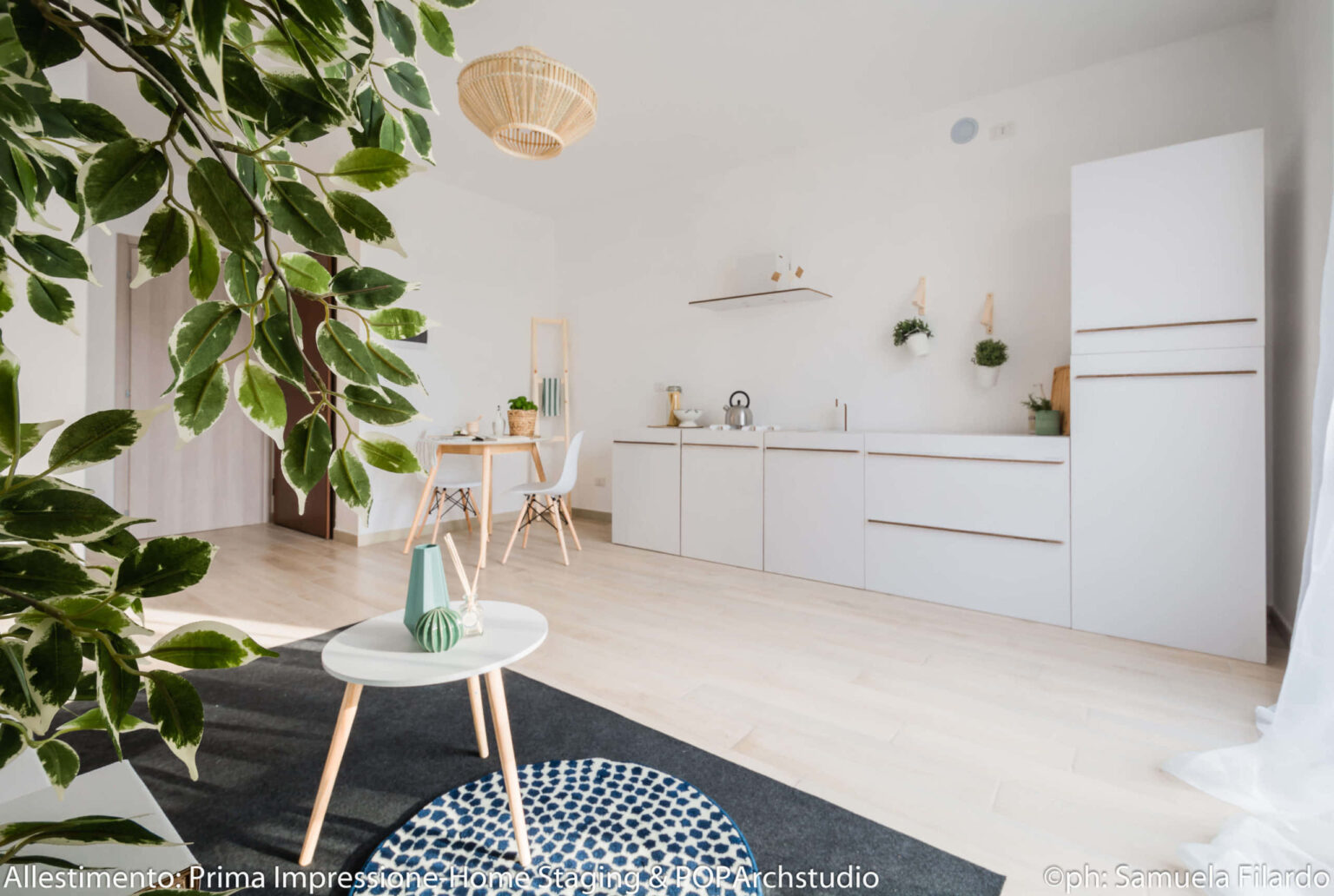 allestimento cucina home staging