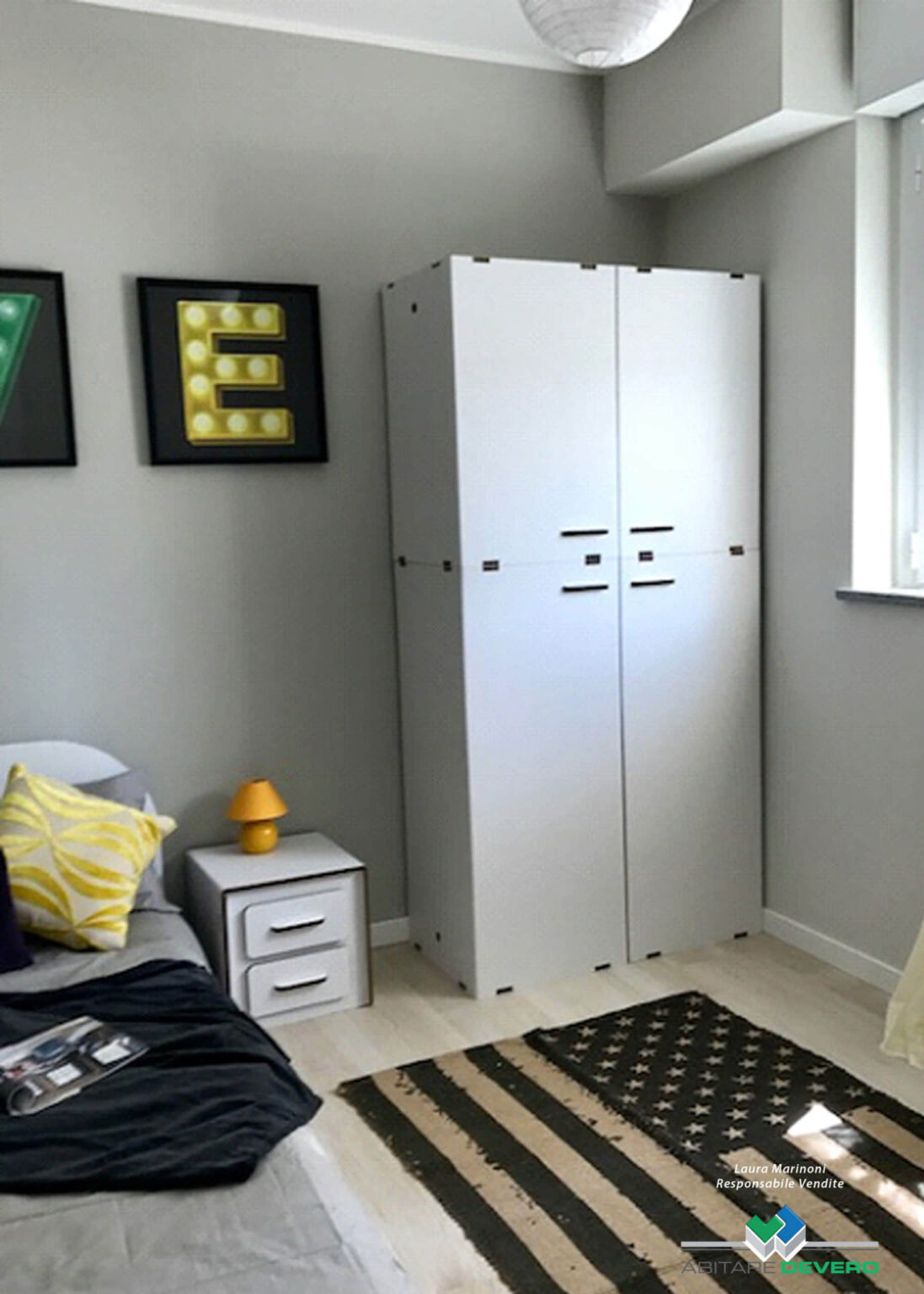 allestimento armadio in cartone