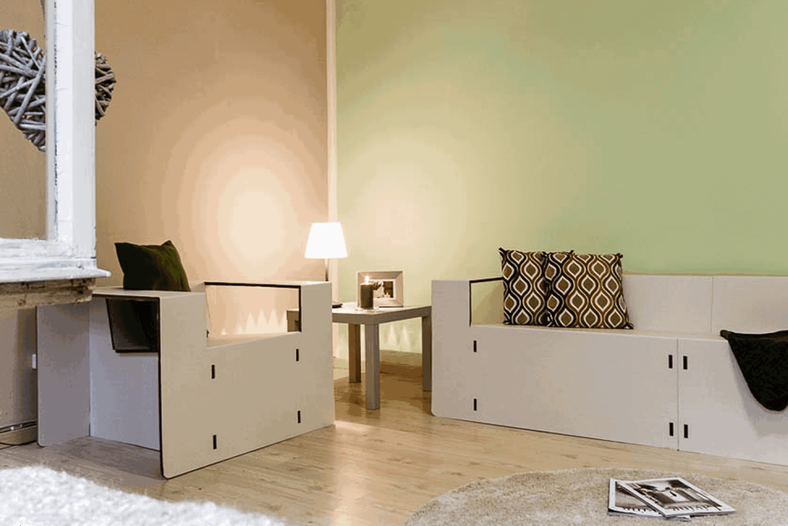 mobili in cartone per home staging