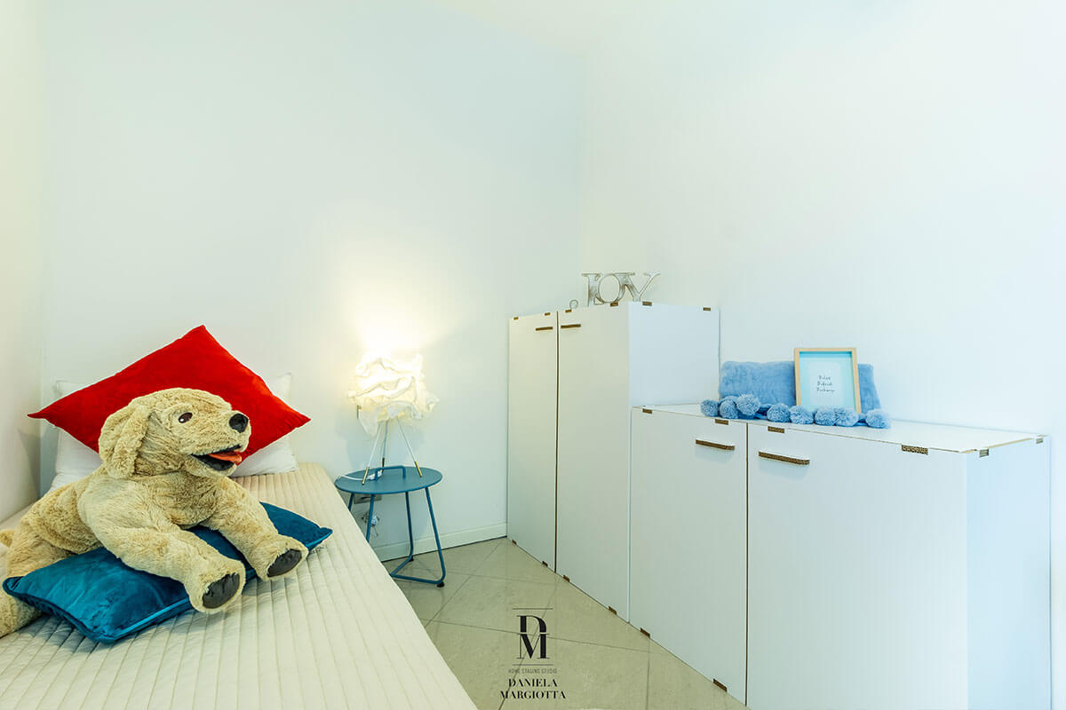 zona notte in cartone