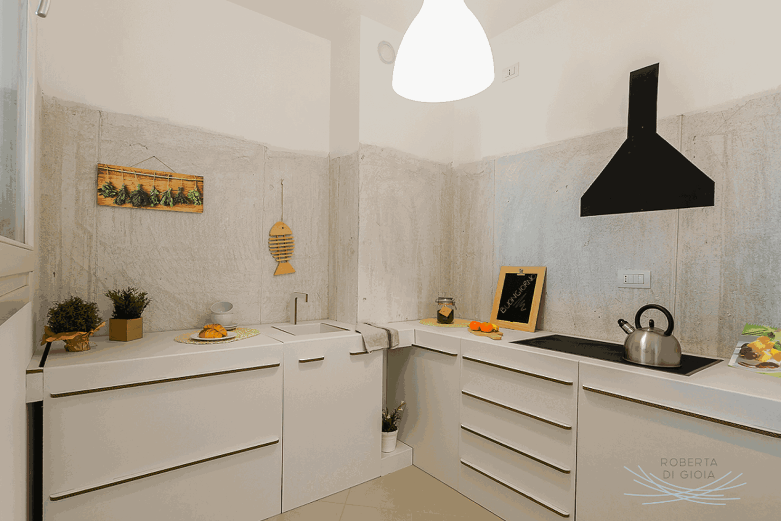 allestimento cucina Lia home staging