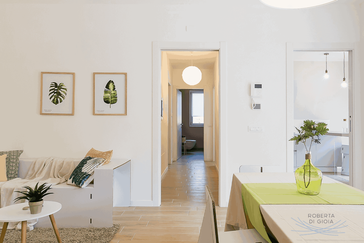 home staging zona giorno sostenibile