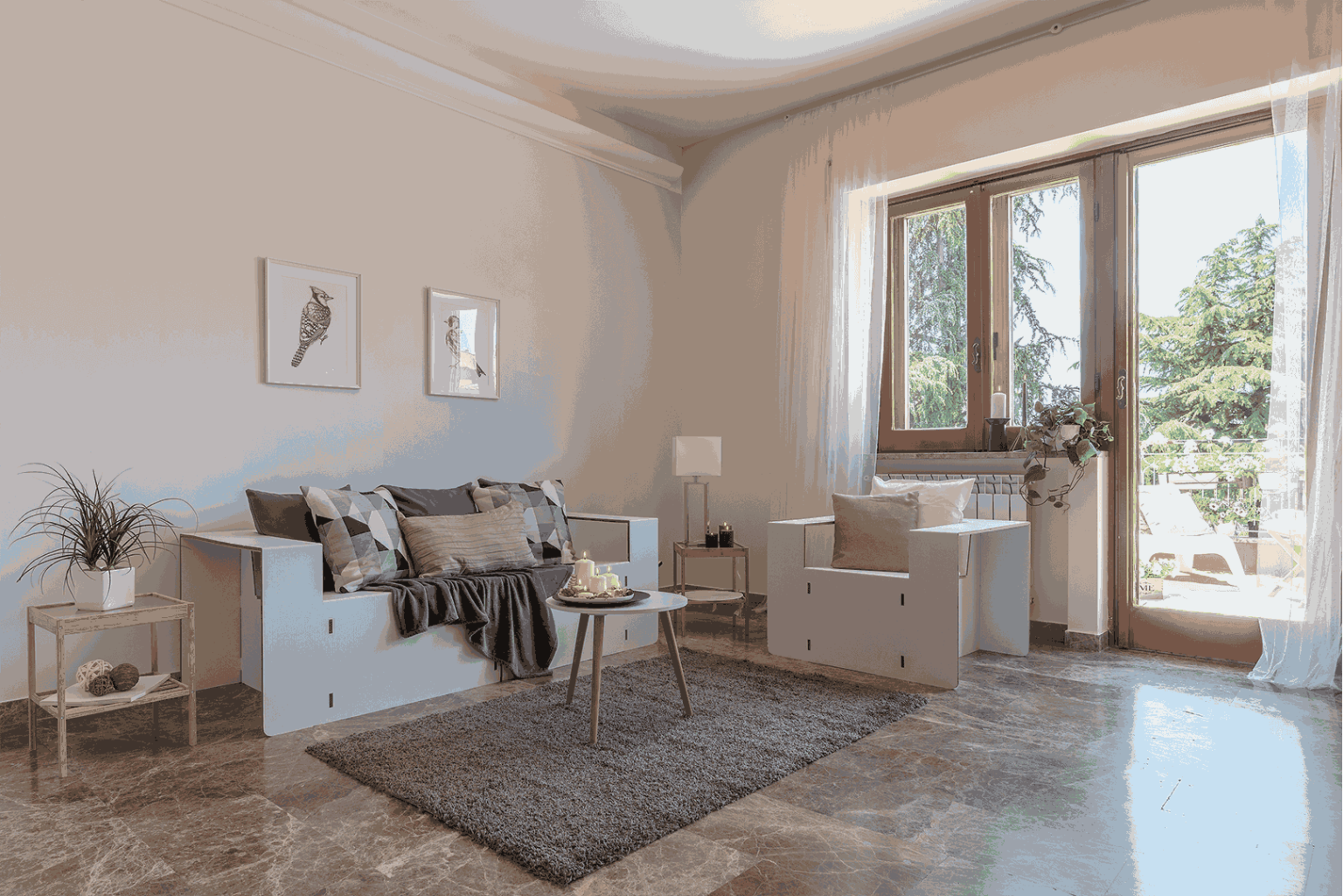 Salotto home staging di design