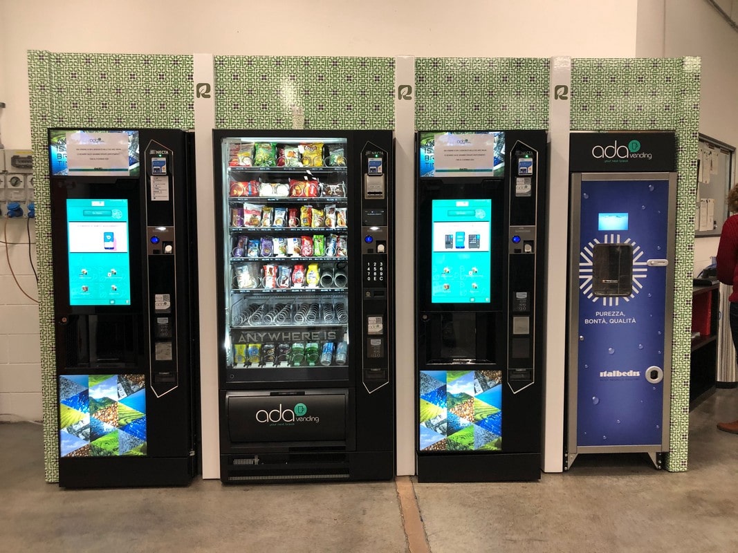 allestimento zona distributore automatico