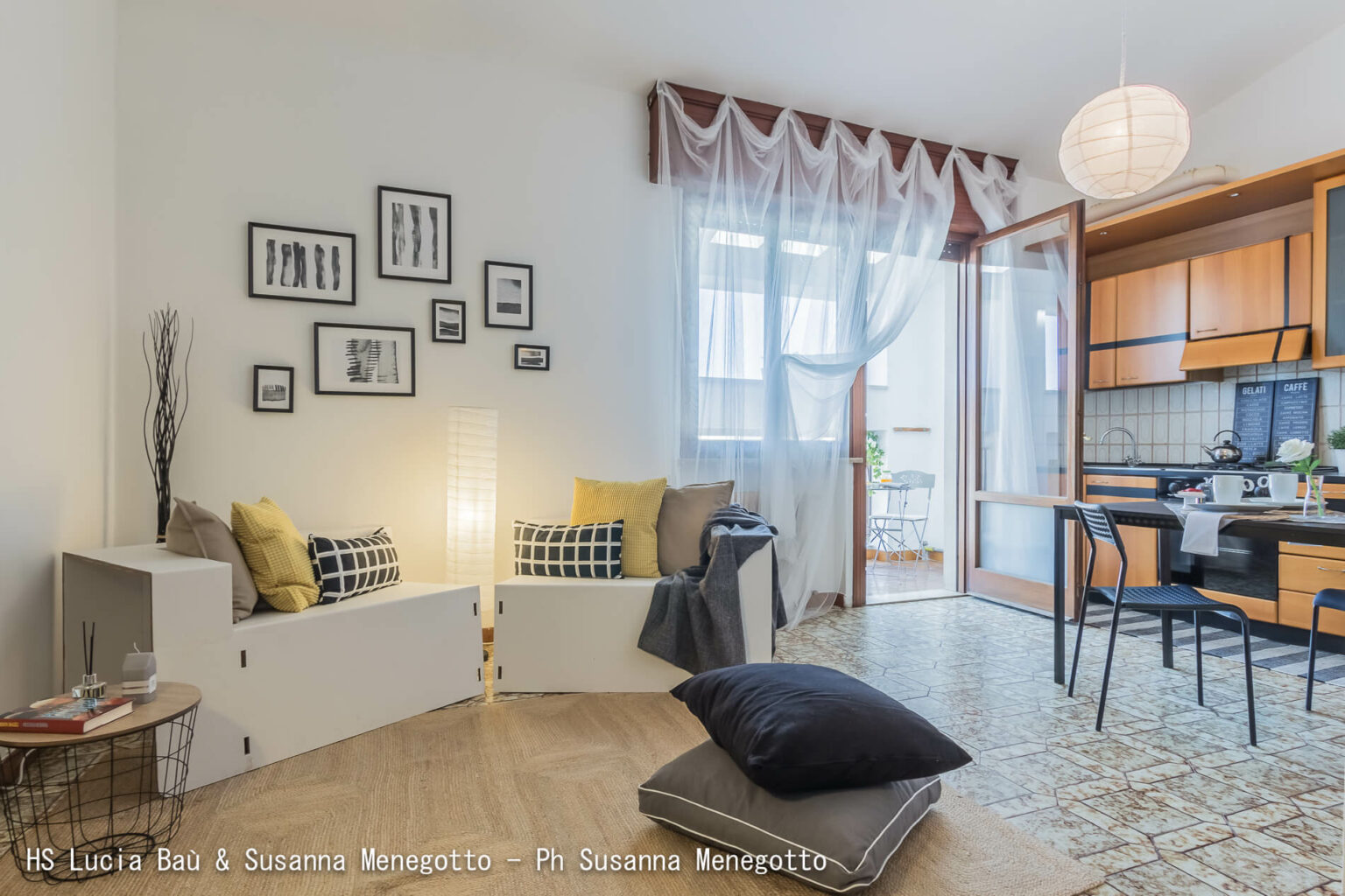 zona giorno allestimento