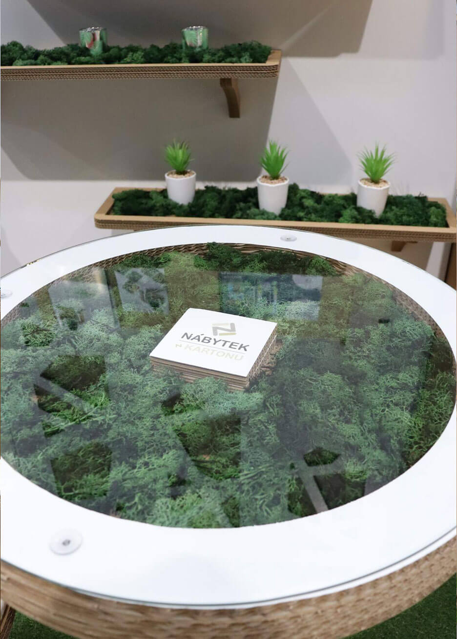 mobili in cartone per fiera