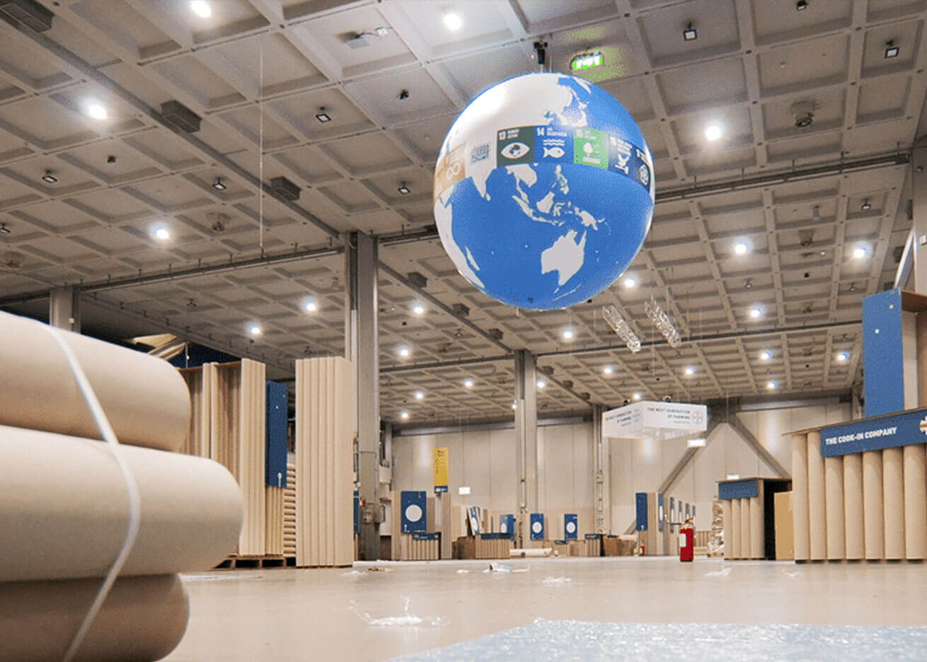 allestimento in fiera ecologico