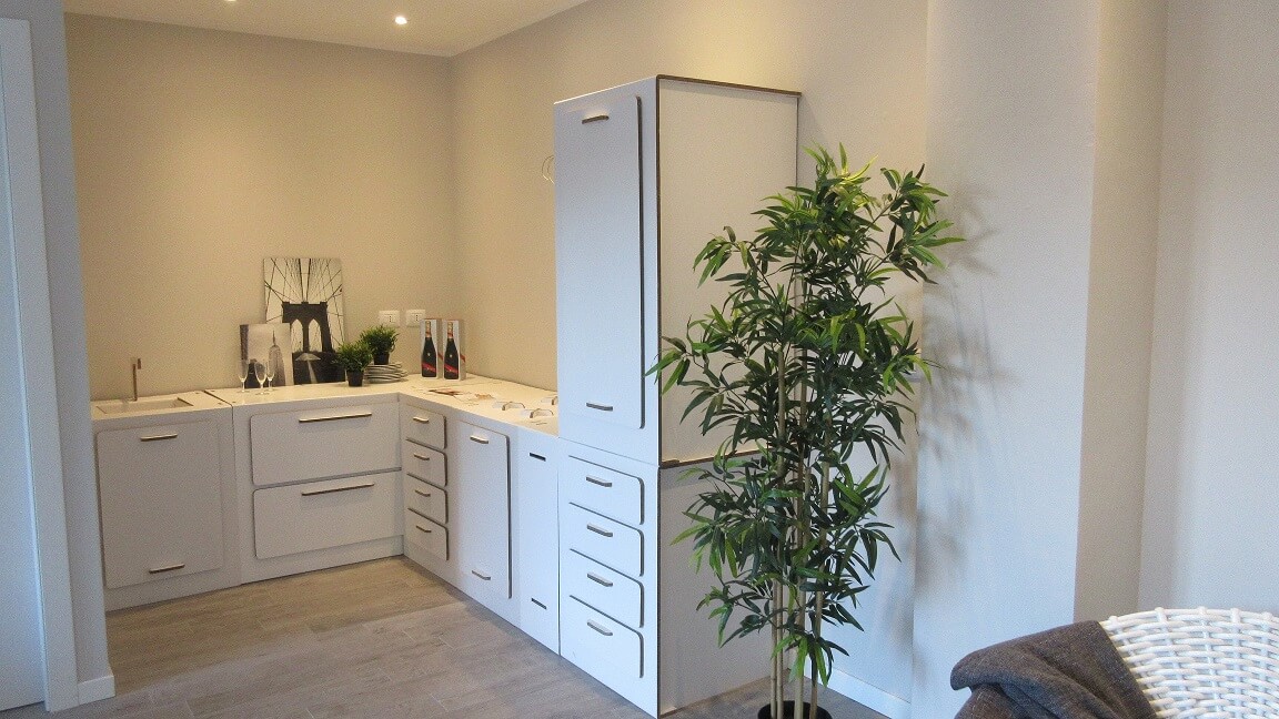 messa in scena in cartone