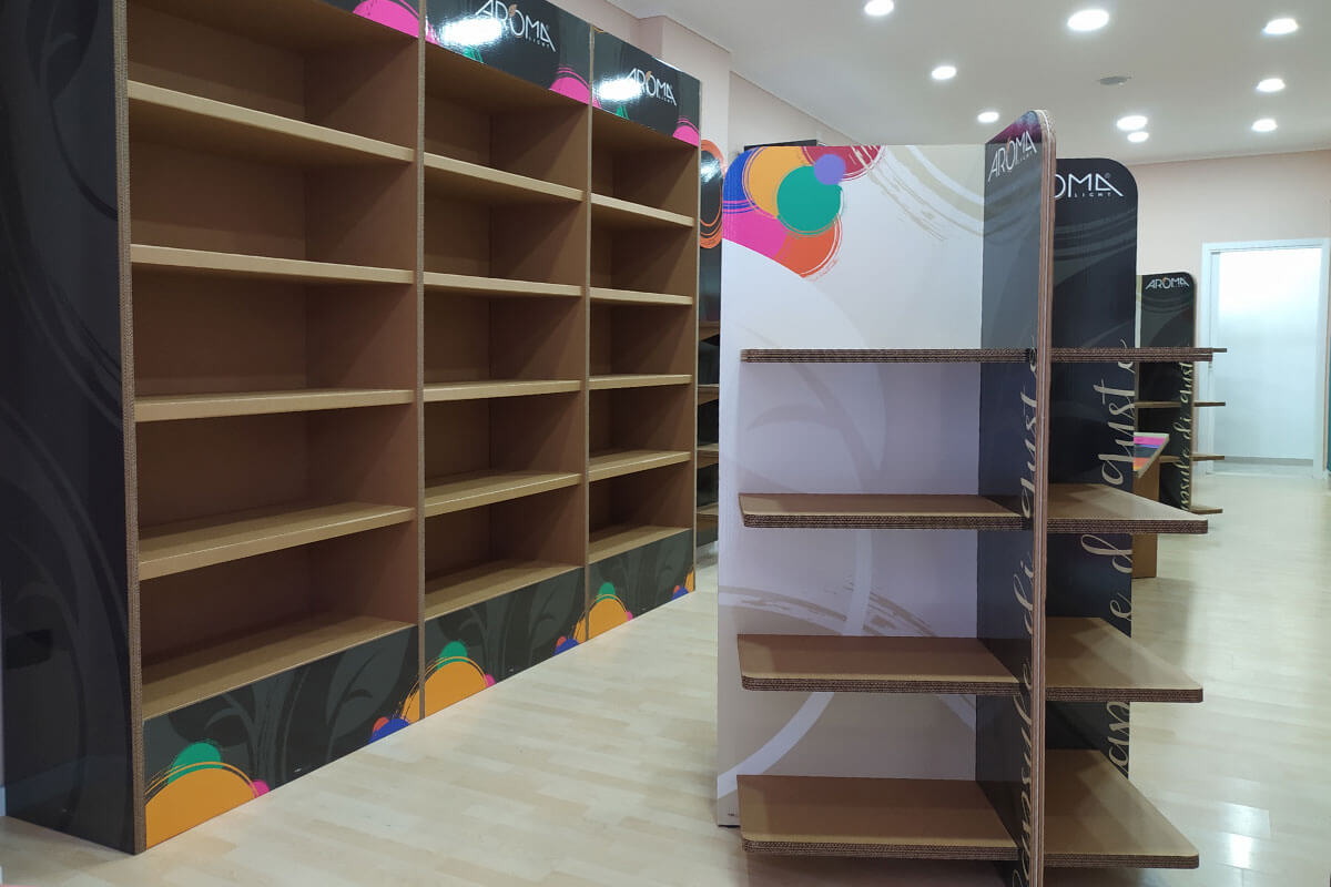 negozi franchising in cartone