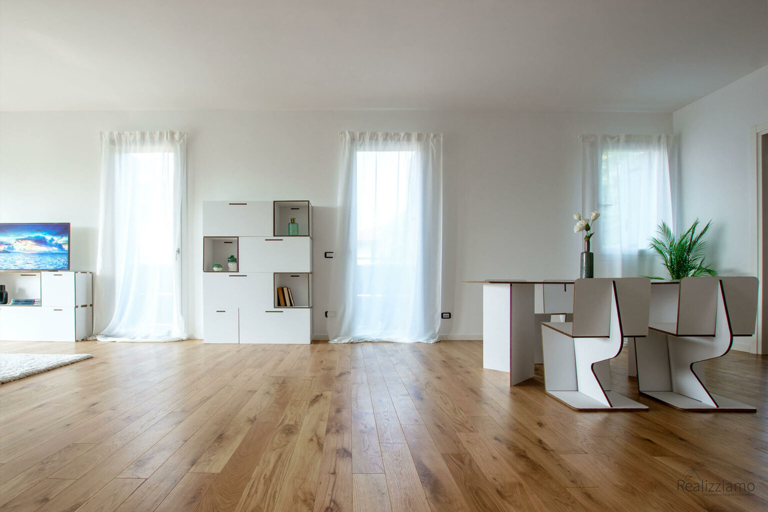 sedie in cartone per home staging