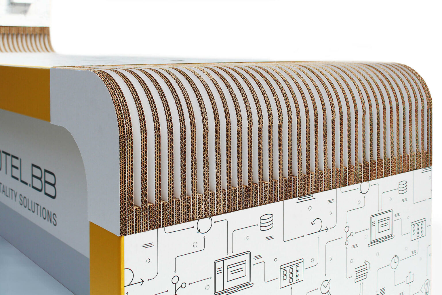 espositore su misura ecologico