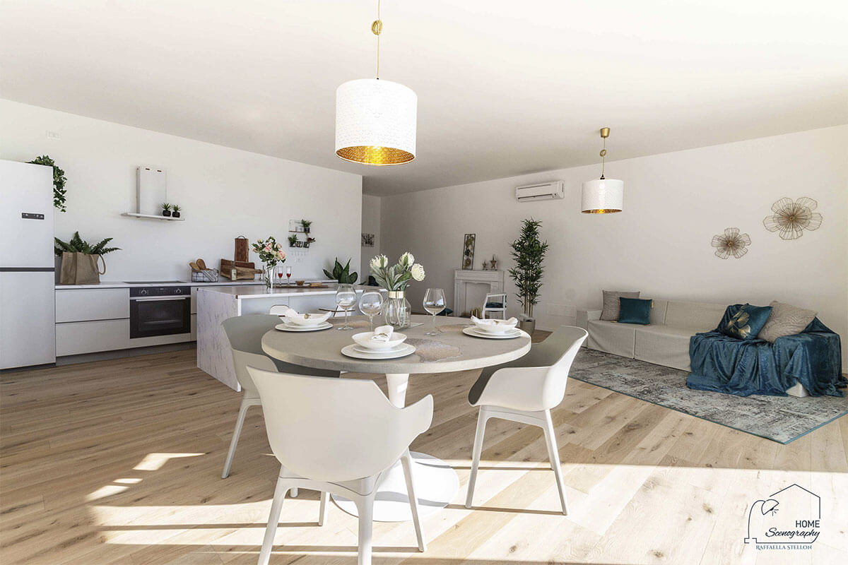allestimento cucina home staging