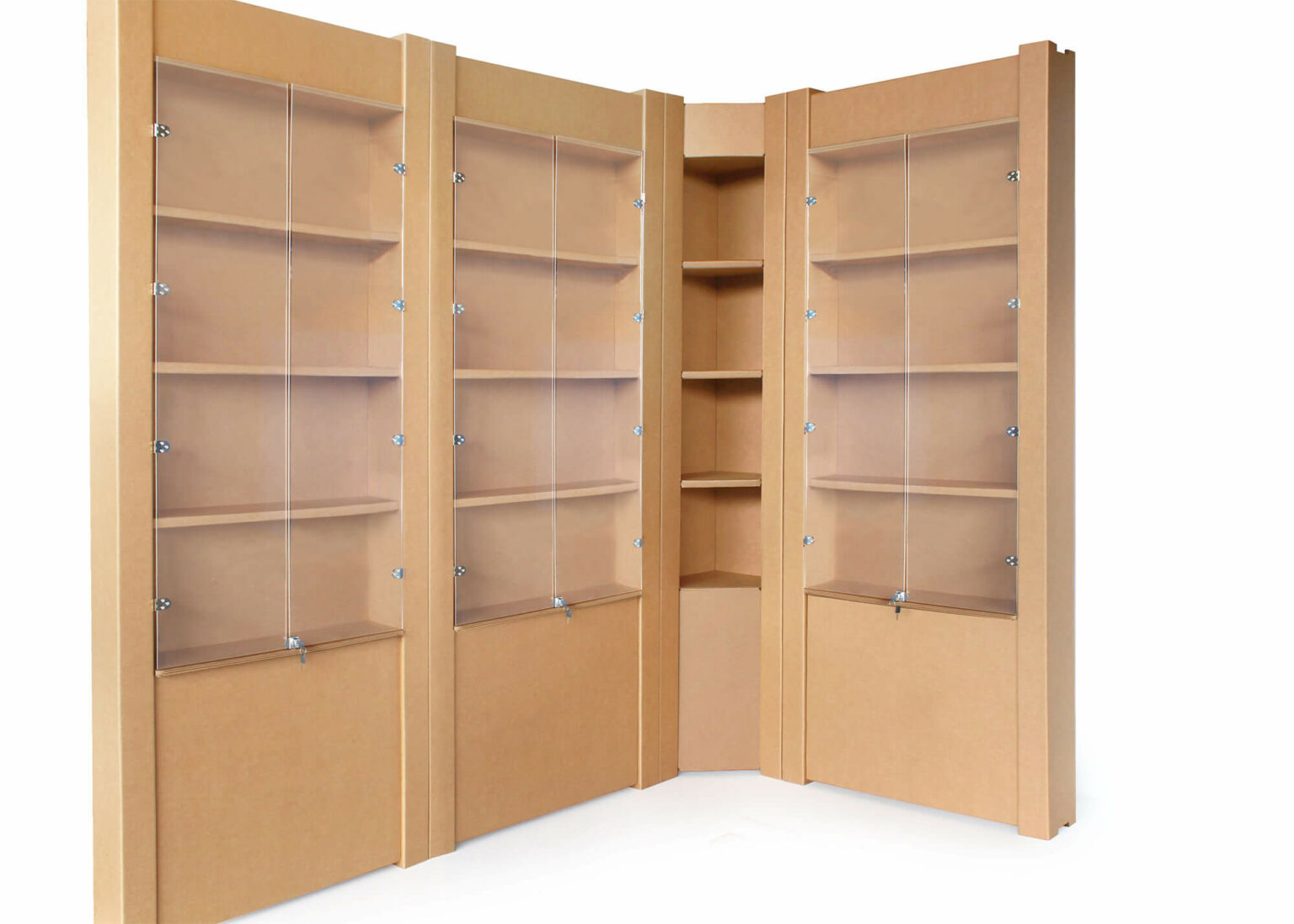 vetrinetta ad angolo in cartone