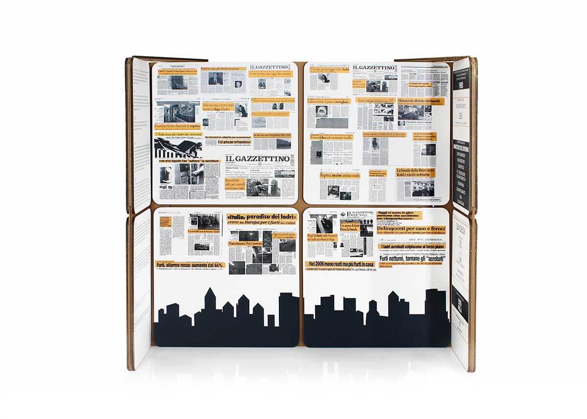 Stand ecologico in cartone