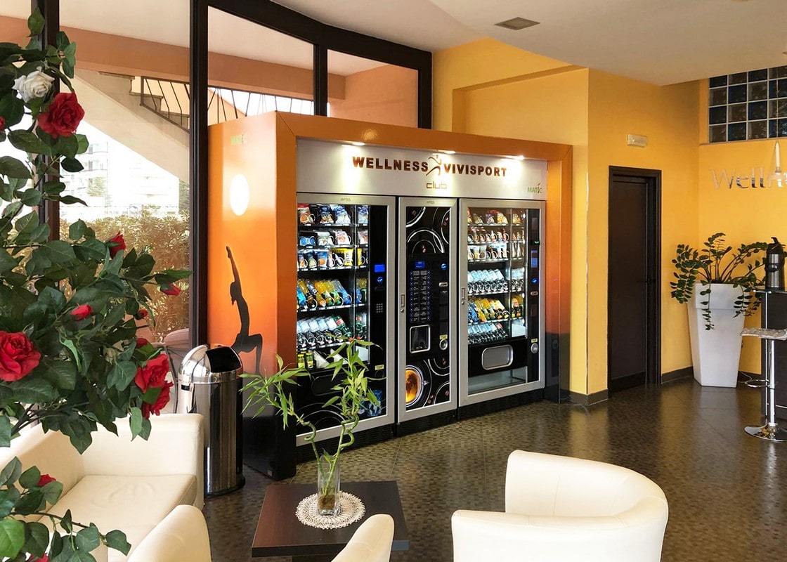 allestimento zona distributori automatici