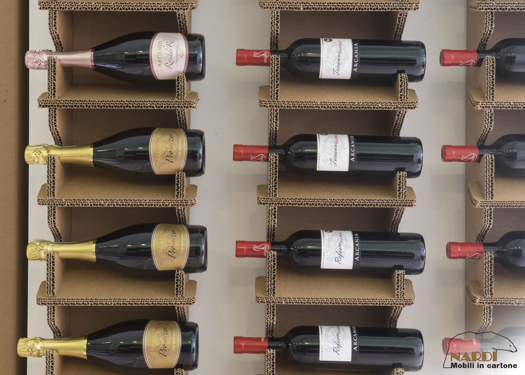 portabottiglie in cartone