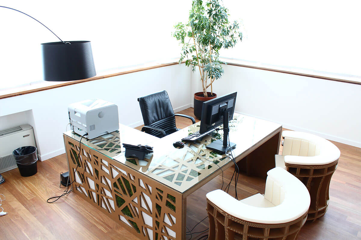 allestimento ecologico per ufficio