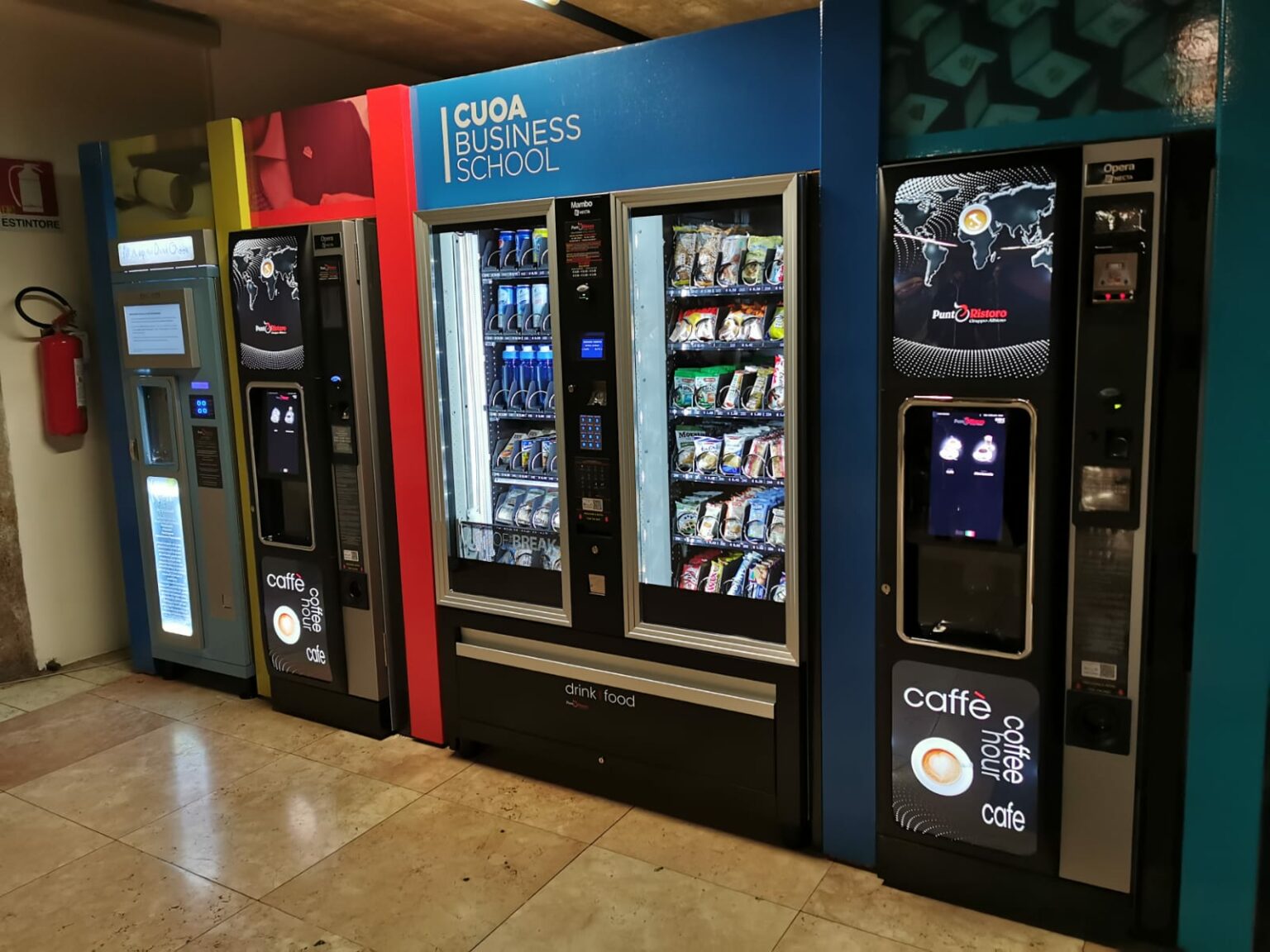 allestimento zona vending