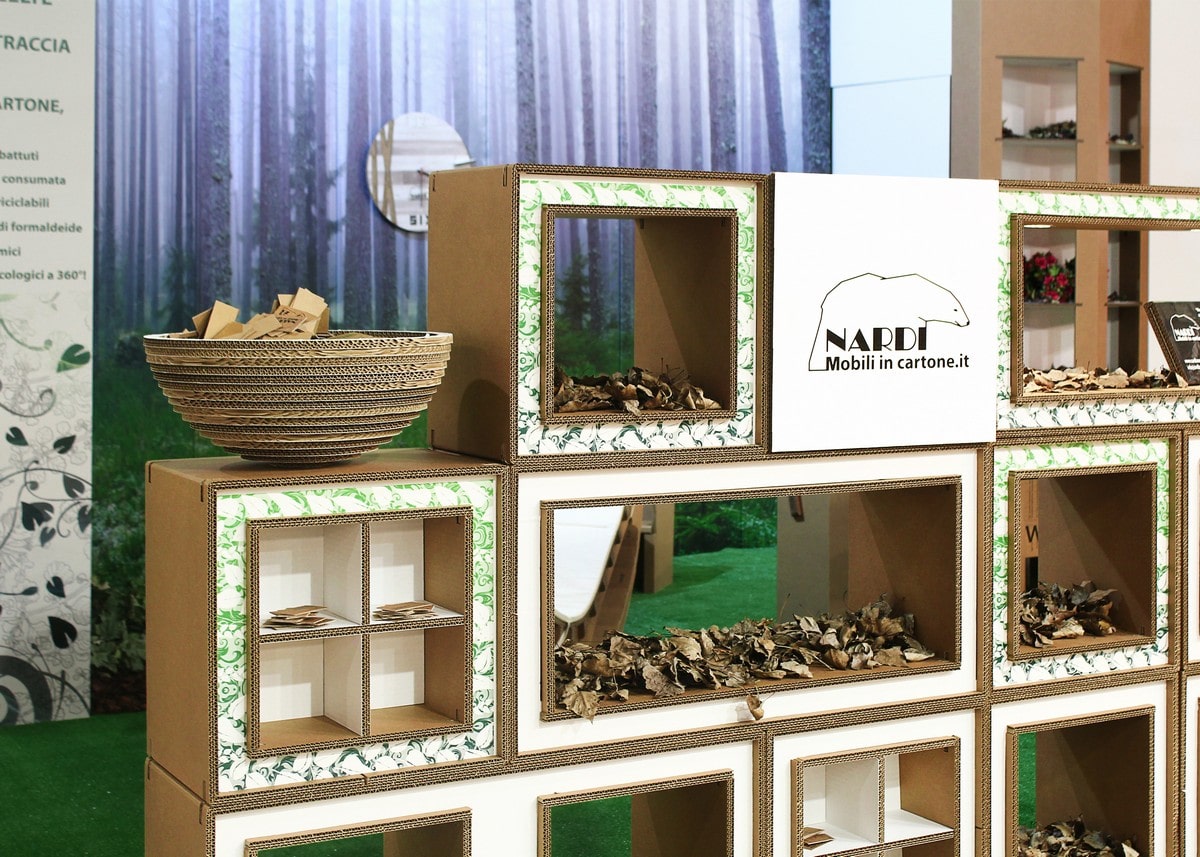 espositori in cartone per fiere ed eventi