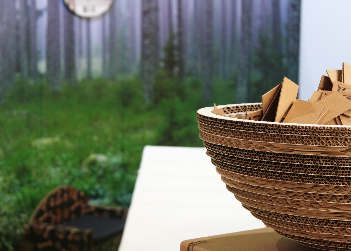 allestimento in cartone Natur Design