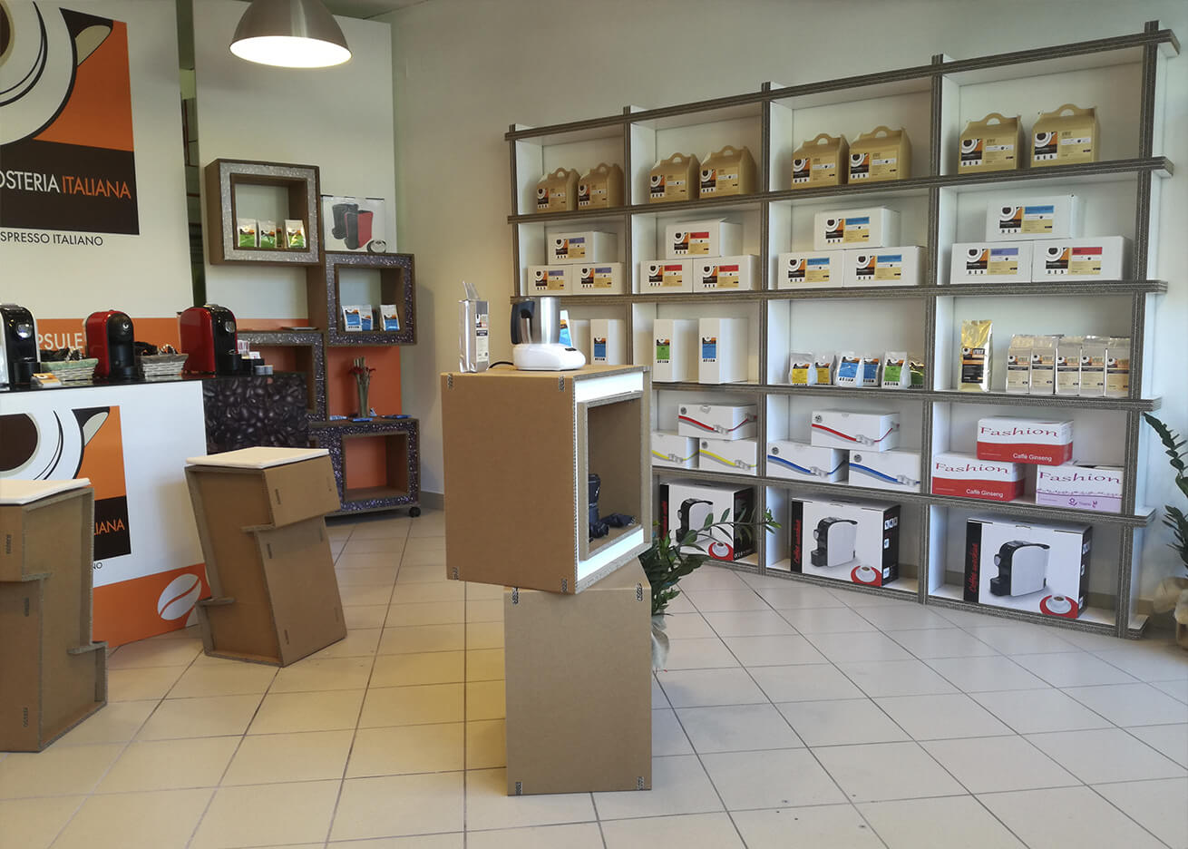 Arredamento ecologico per negozi