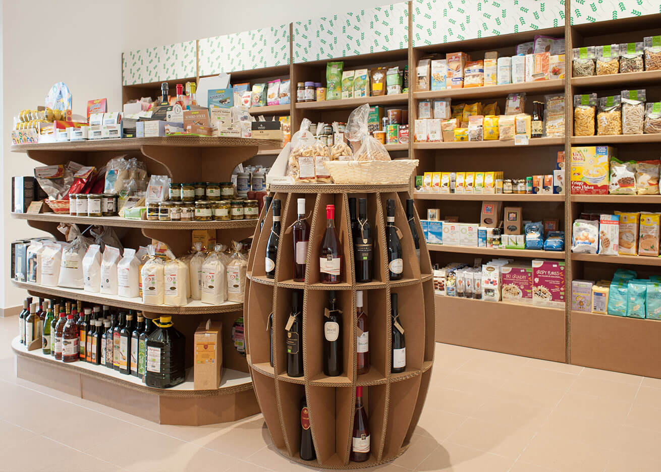 espositori in cartone per negozi