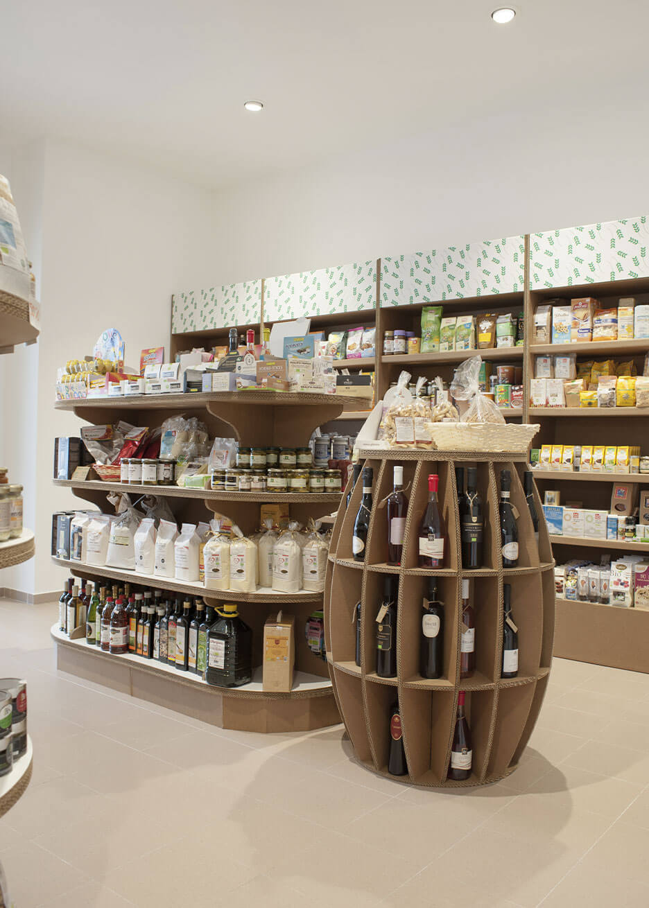 arredamento green per negozi biologici