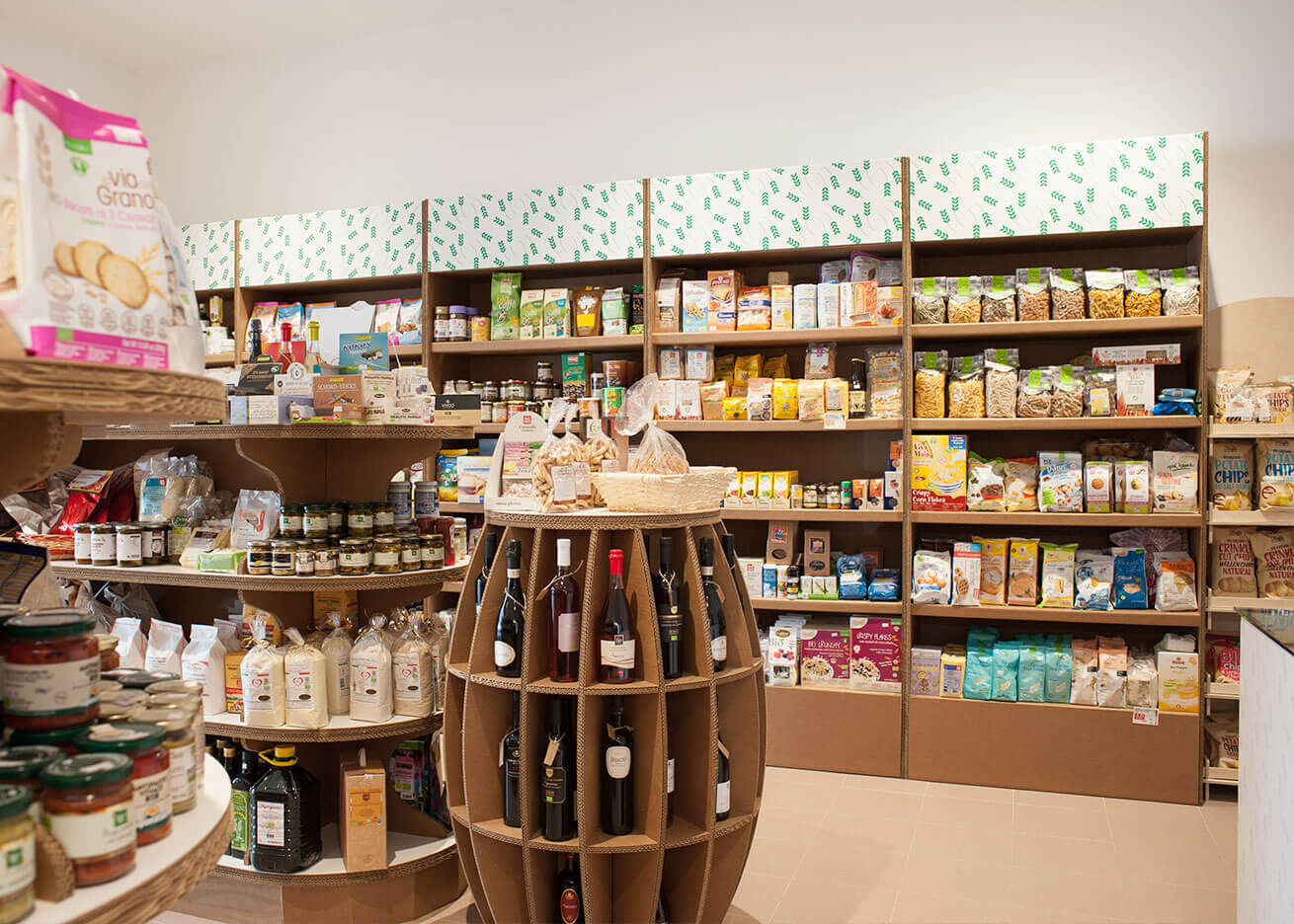 arredamento sostenibile per negozi