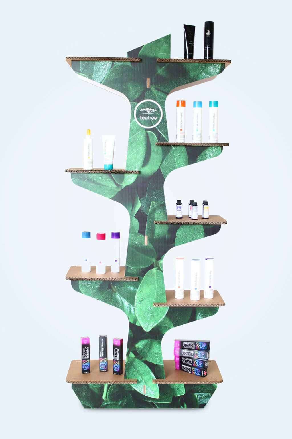 Espositore ad Albero in cartone per Paul Mitchell