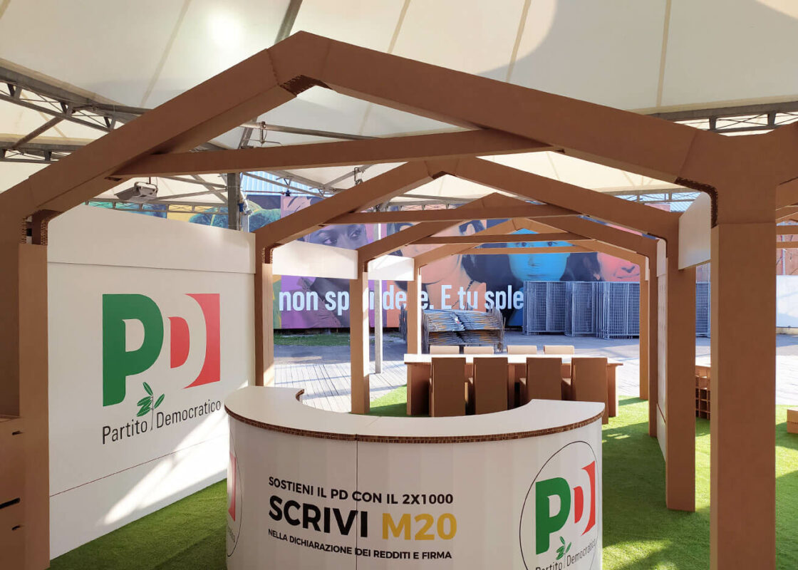 allestimento in cartone