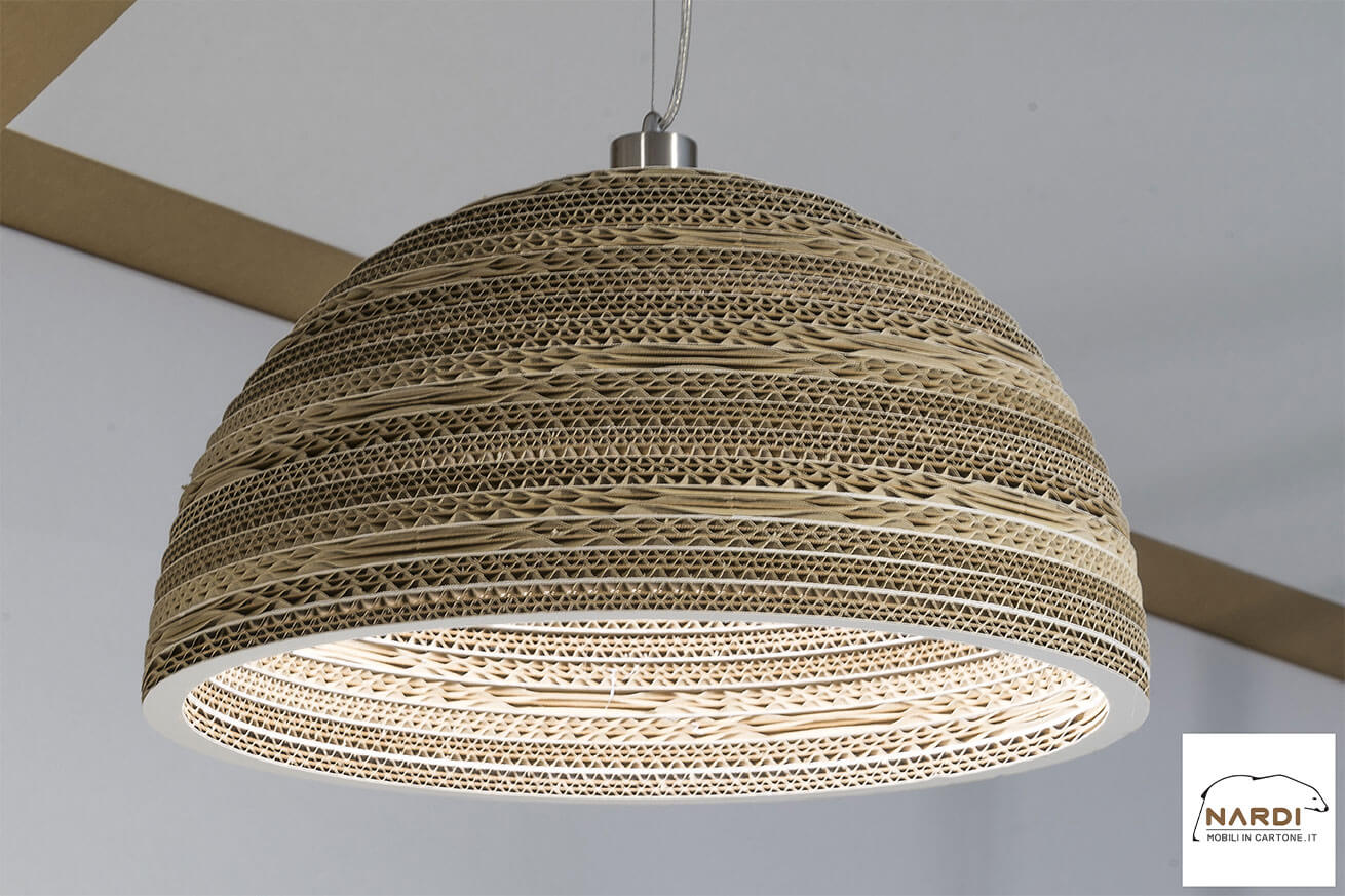 Lampadario in cartone