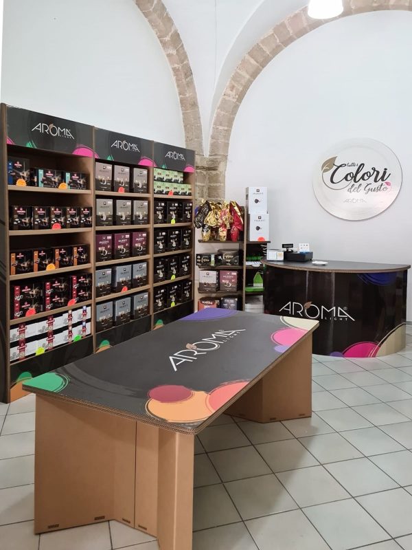 arredo negozio sostenibile