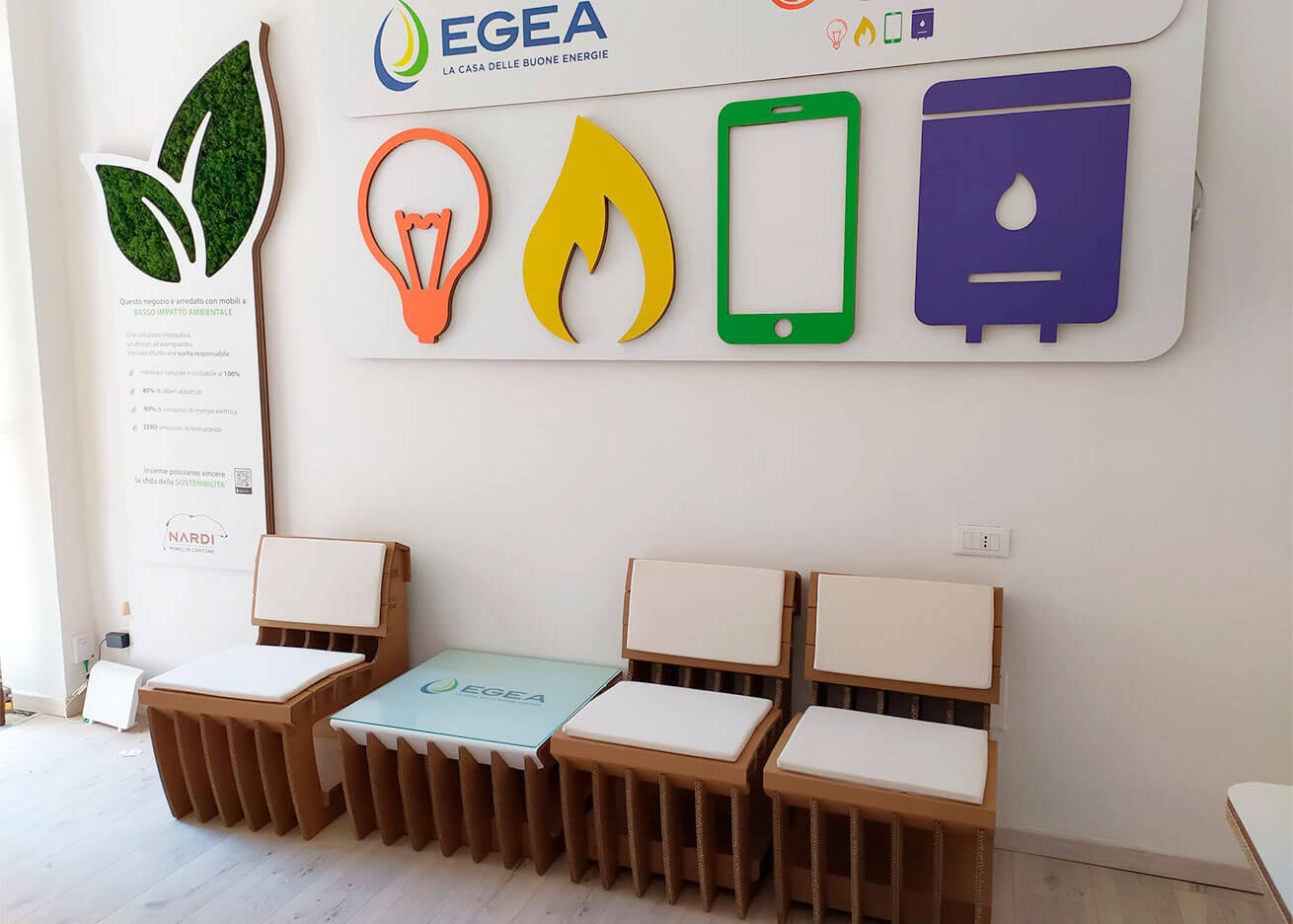 allestimento per negozi ecosostenibili